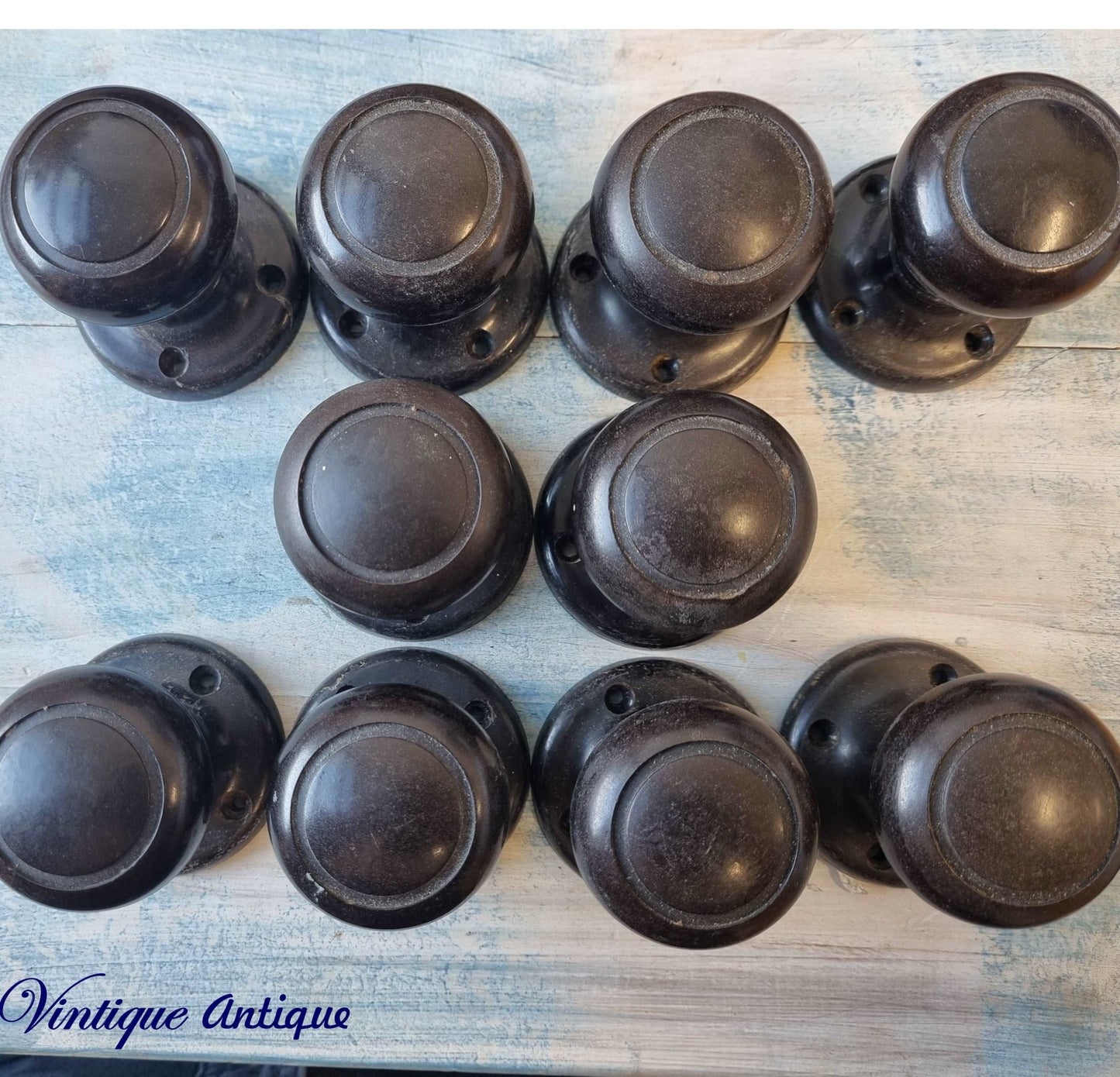 Antique Bakelite door Knobs (Each)-Vintique Concepts