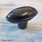 Antique Black oval Bakelite door Knobs (Each)-Vintique Concepts