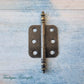 Antique Crown Butt Hinge for furniture 70mm long bronze(each)-Vintique Concepts