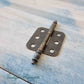 Antique Crown Butt Hinge for furniture 70mm long bronze(each)-Vintique Concepts