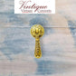 antique Gold teardrop pendant cabinet pull handle 65mm long-Vintique Concepts