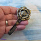 Antique Look Rose Robe hook or Curtain hook - Vintique Concepts