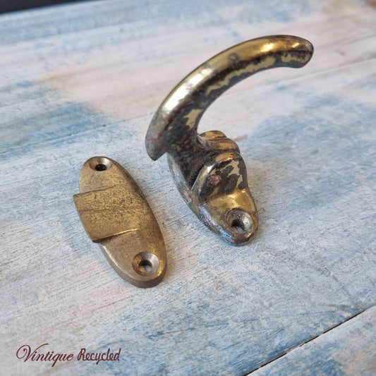 antique Spur Fastener Polished Brass Finish (recycled) - Vintique Concepts