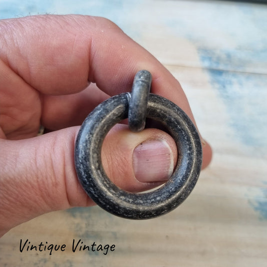 Barn Heavy IRON Ring pull 38m dia ring - Pre - Loved (ea) - Vintique Concepts