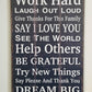 Be Happy.....Work Hard ...Inspirational saying -Wood sign 52cm x 25cm-Vintique Concepts