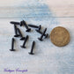 Black wood Screws 14mm (pkt of 10) - Vintique Concepts