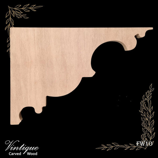 Carved wooden Lace Fretwork-Veranda (FW10) 348mm x 239mm-Vintique Concepts