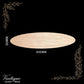 Carved wooden Oval Plinth or base 200mm x 50mm-Vintique Concepts