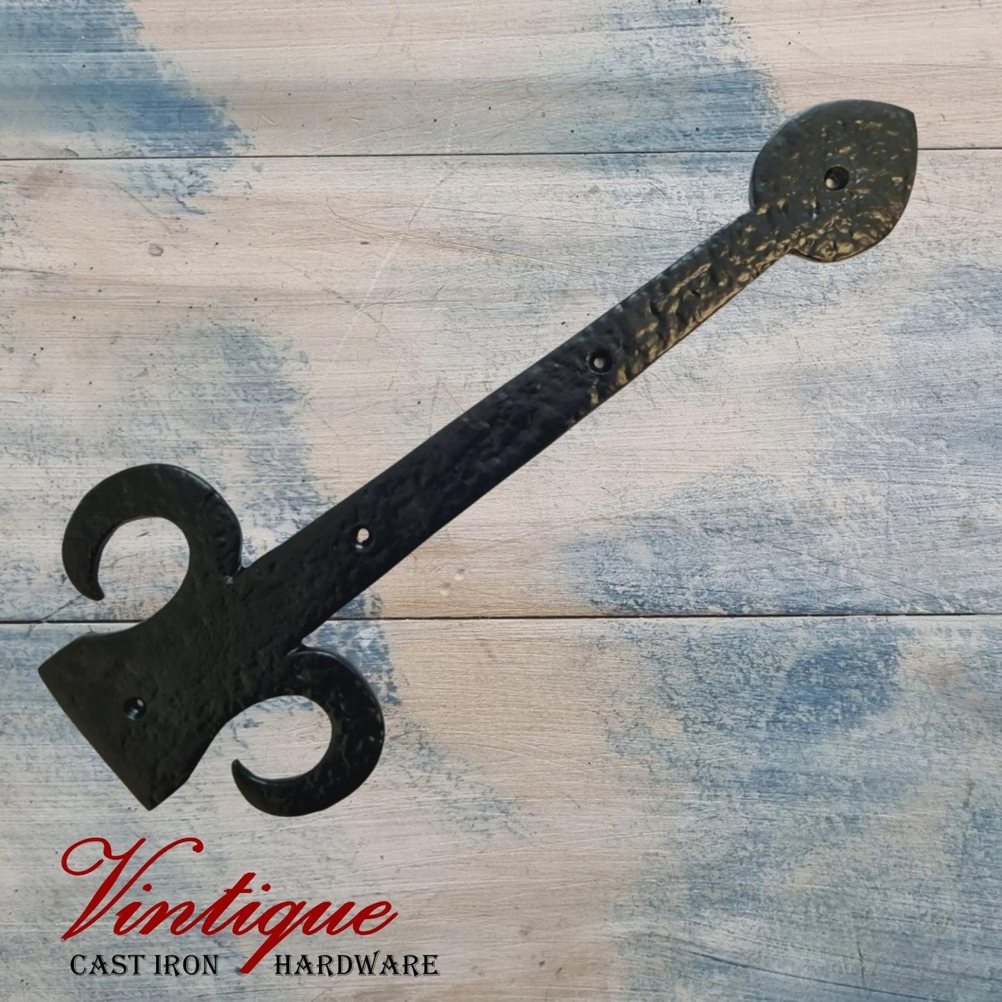 Cast Iron Faux Hinge Spearhed 380mm long x 150mm wide - Vintique Concepts