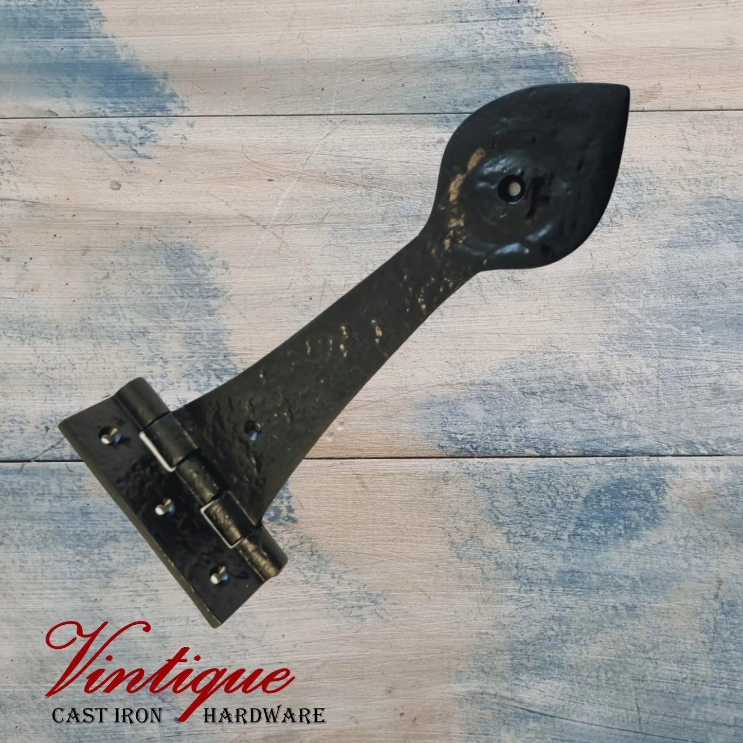 Cast Iron Hinge Spearhead 245mm long x 100mm wide - Vintique Concepts