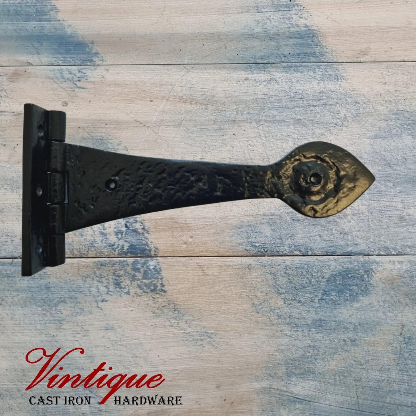 Cast Iron Hinge Spearhead 245mm long x 100mm wide - Vintique Concepts