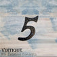 Cast Iron house or letterbox number "5" 100mm-Vintique Concepts