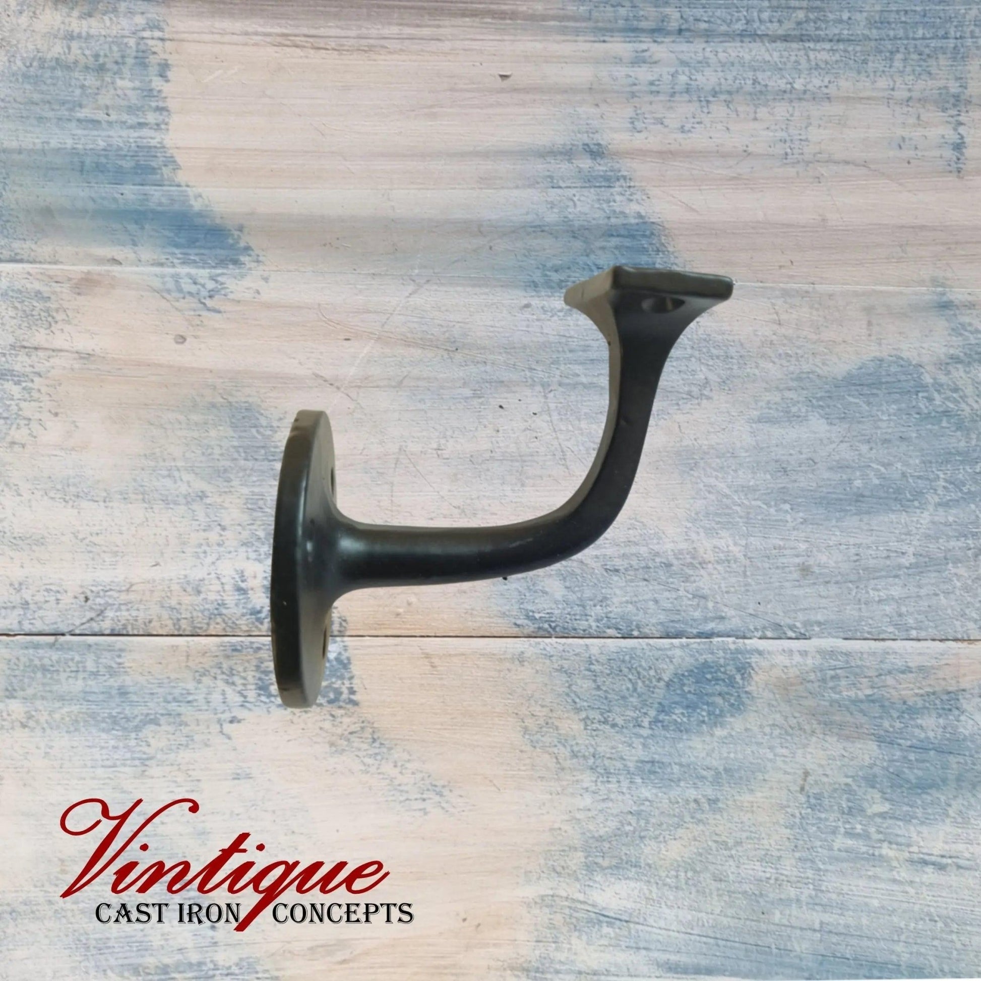 Cast Iron Rail / Shelf Bracket "MARY" J profile 73mm from wall-Vintique Concepts