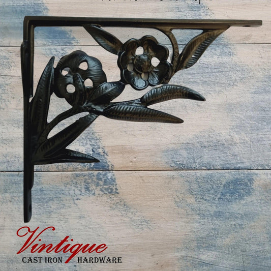 Cast Iron Wall Bracket "FRANCES" 190mm x 205mm x 30mm - Vintique Concepts