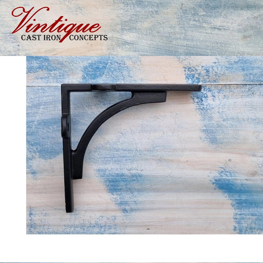 Cast Iron Wall Bracket "GWENDOLENE" 125mm x 125mm x 48mm - Vintique Concepts