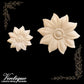 Centre Sunflower wood applique 5cm Diameter-Vintique Concepts