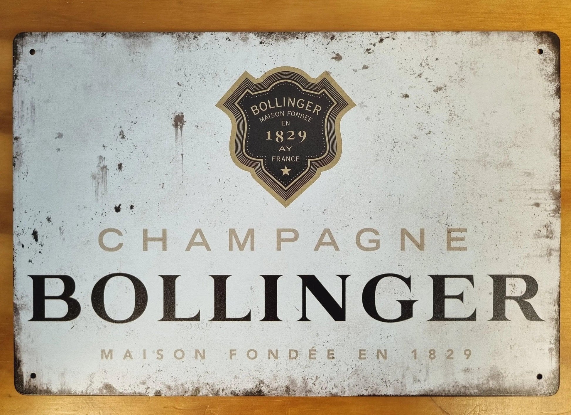 Champagne Bollinger...Tin Sign-1829 30cm x 20cm *-Vintique Concepts