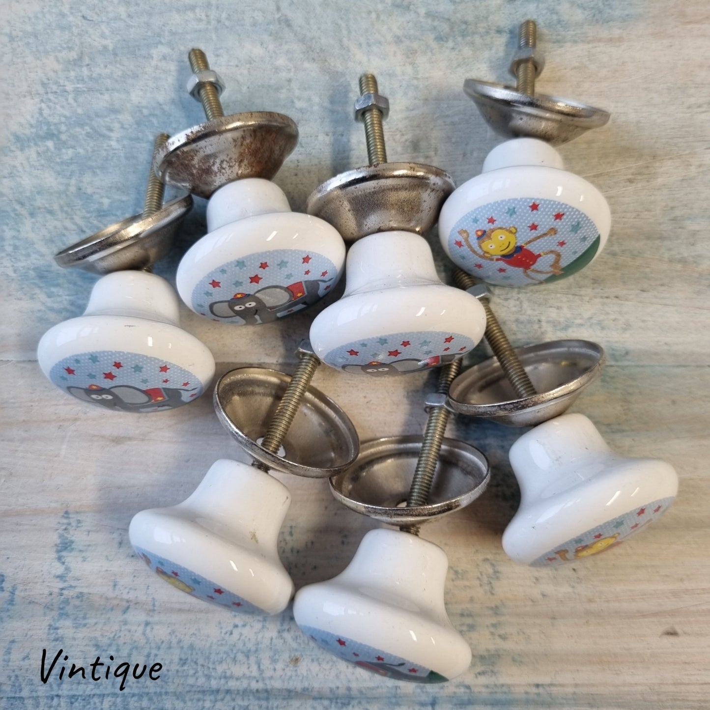 Childrens cabinet knobs (set of 7) - Vintique Concepts