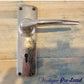 chrome narrow door handle re-claimed model 247-Vintique Concepts