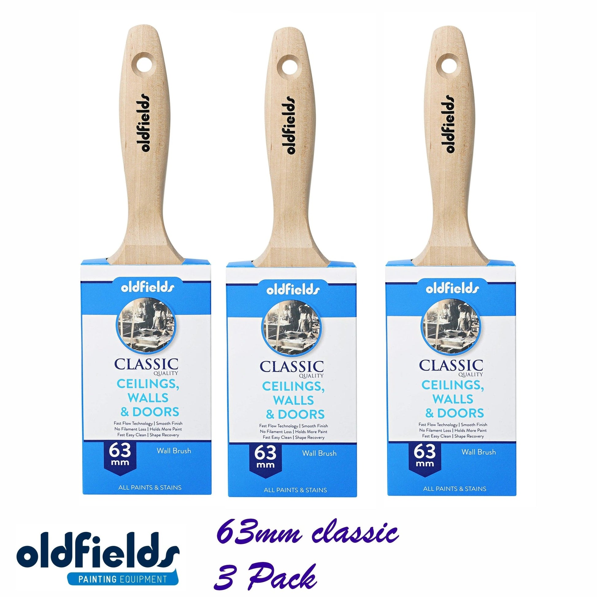 Classic 100% Tappered filament all purpose Paint Brush from Oldfields - Vintique Concepts