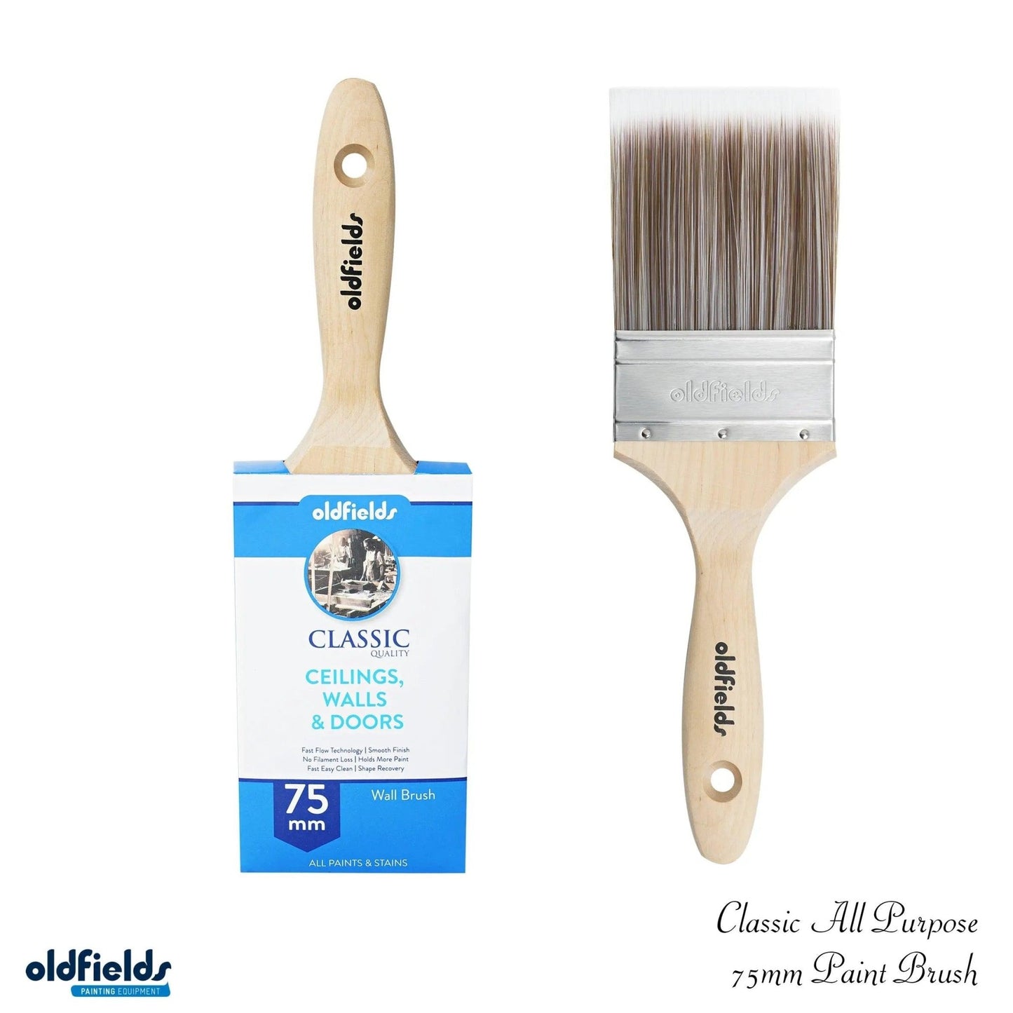 Classic 100% Tappered filament all purpose Paint Brush from Oldfields - Vintique Concepts