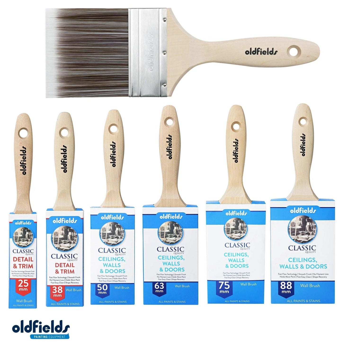 Classic 100% Tappered filament all purpose Paint Brush from Oldfields - Vintique Concepts