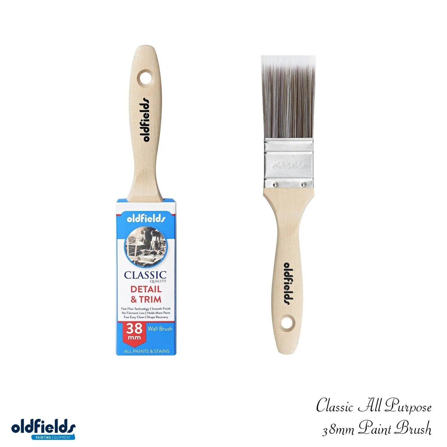 Classic 100% Tappered filament all purpose Paint Brush from Oldfields - Vintique Concepts