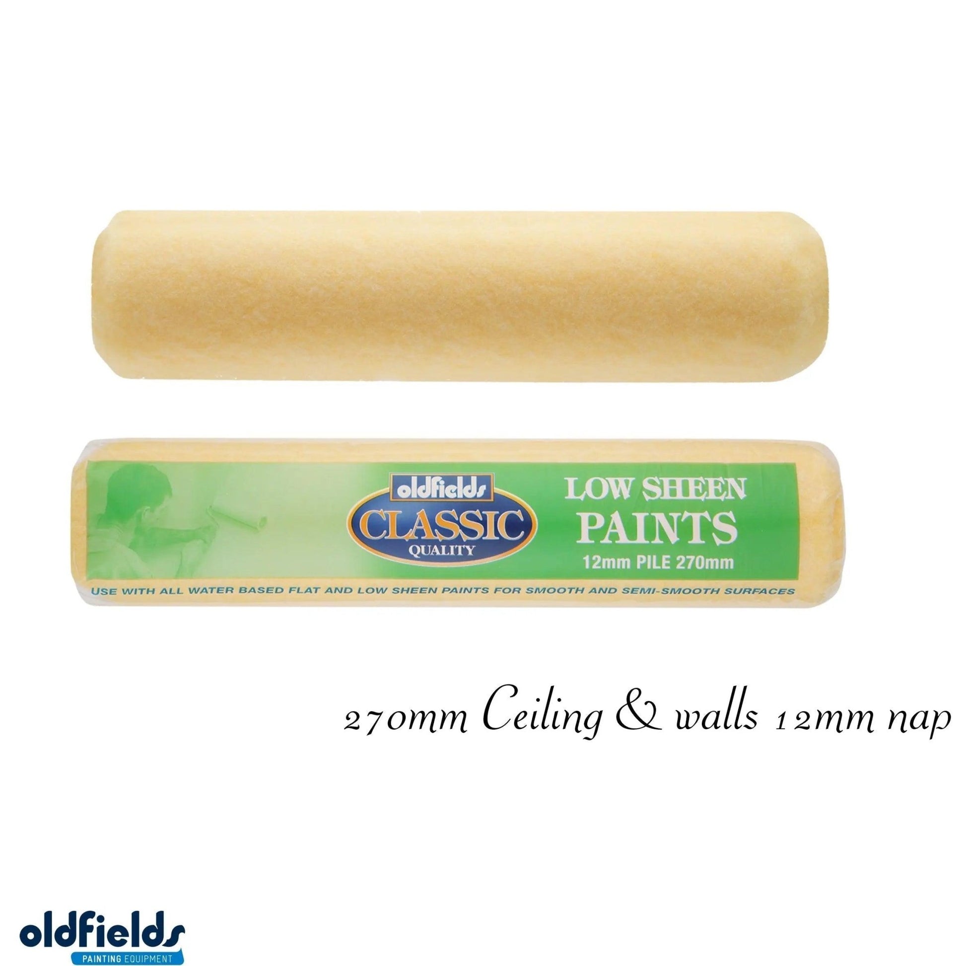 Classic Ceilings and Walls paint roller sleeves -12mm nap (230mm & 270mm) from Oldfields-Vintique Concepts