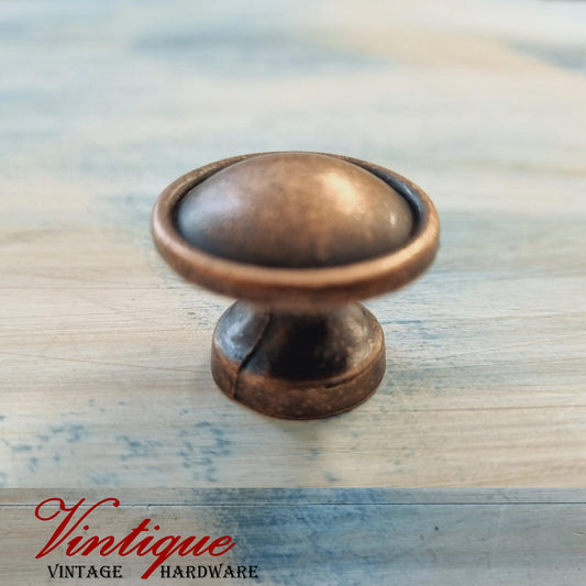 classic knob for drawers bronze 25mm diameter - Vintique Concepts