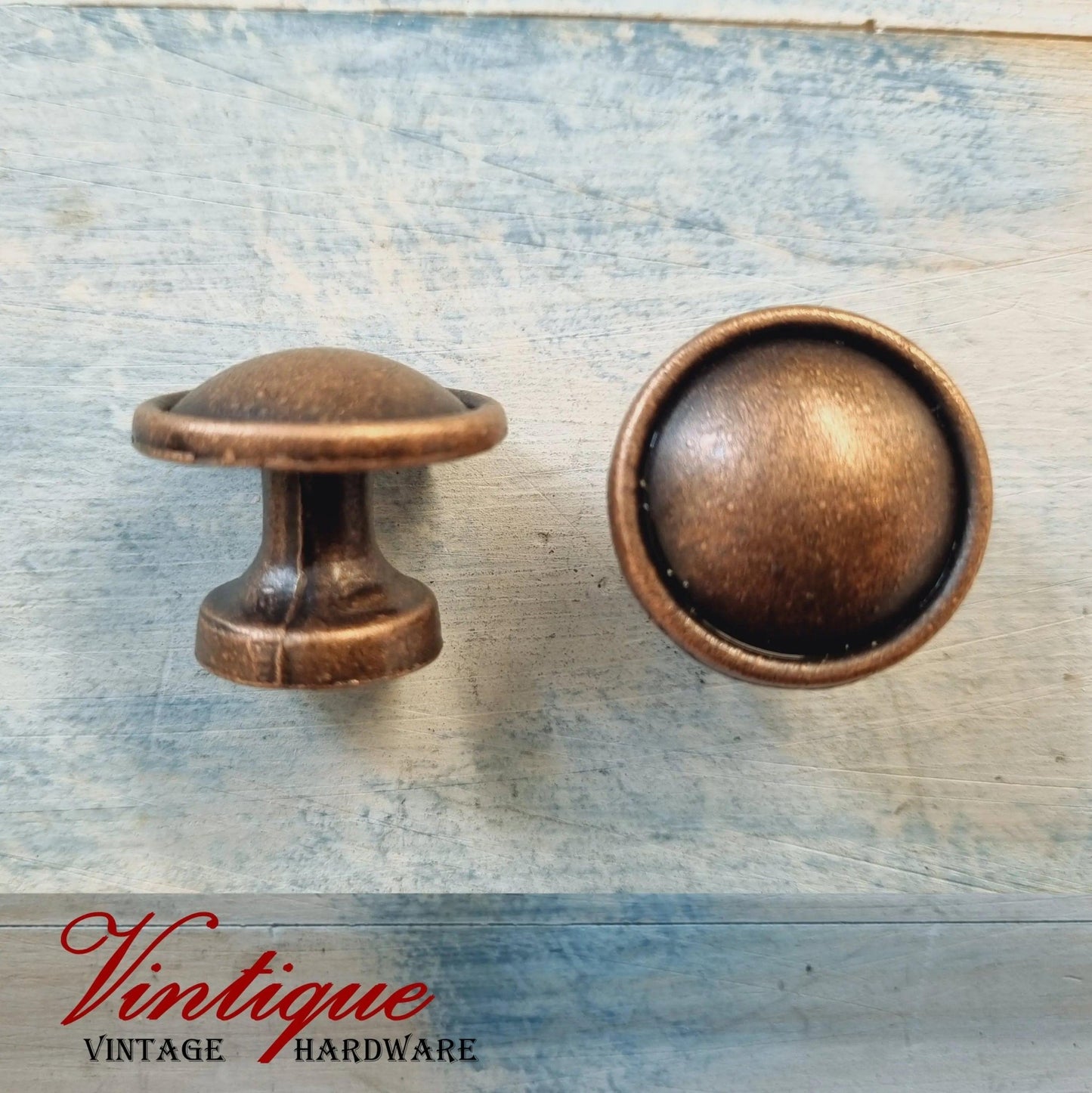 classic knob for drawers bronze 25mm diameter-Vintique Concepts