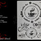 COFFEE cafe cake s furniture and wall Paint Stencil & cake stencil - Vintique Concepts