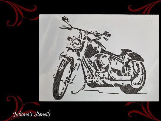 Cool Motorcycle Furniture & wall  Paint Stencil 297 x 210mm - Vintique Concepts