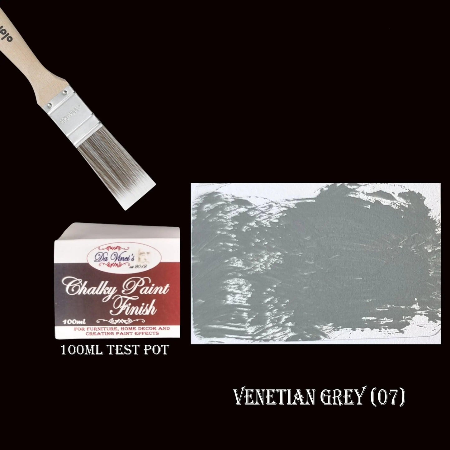 Da Vinci Creative Chalky Paint Finish- 100ml Test Pot-  Colour Selector-Vintique Concepts