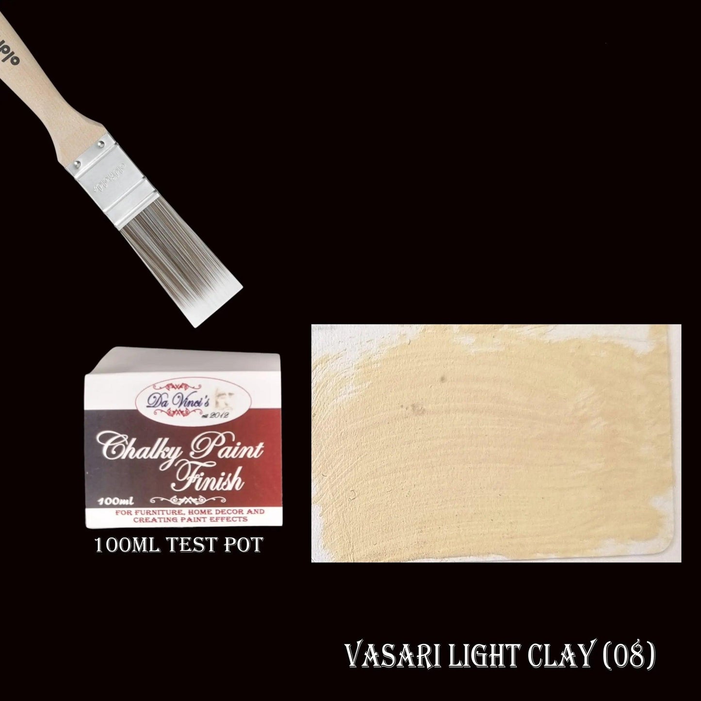 Da Vinci Creative Chalky Paint Finish- 100ml Test Pot-  Colour Selector-Vintique Concepts