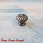 Curved Vintage furniture knob Bronze 18mm - Vintique Concepts