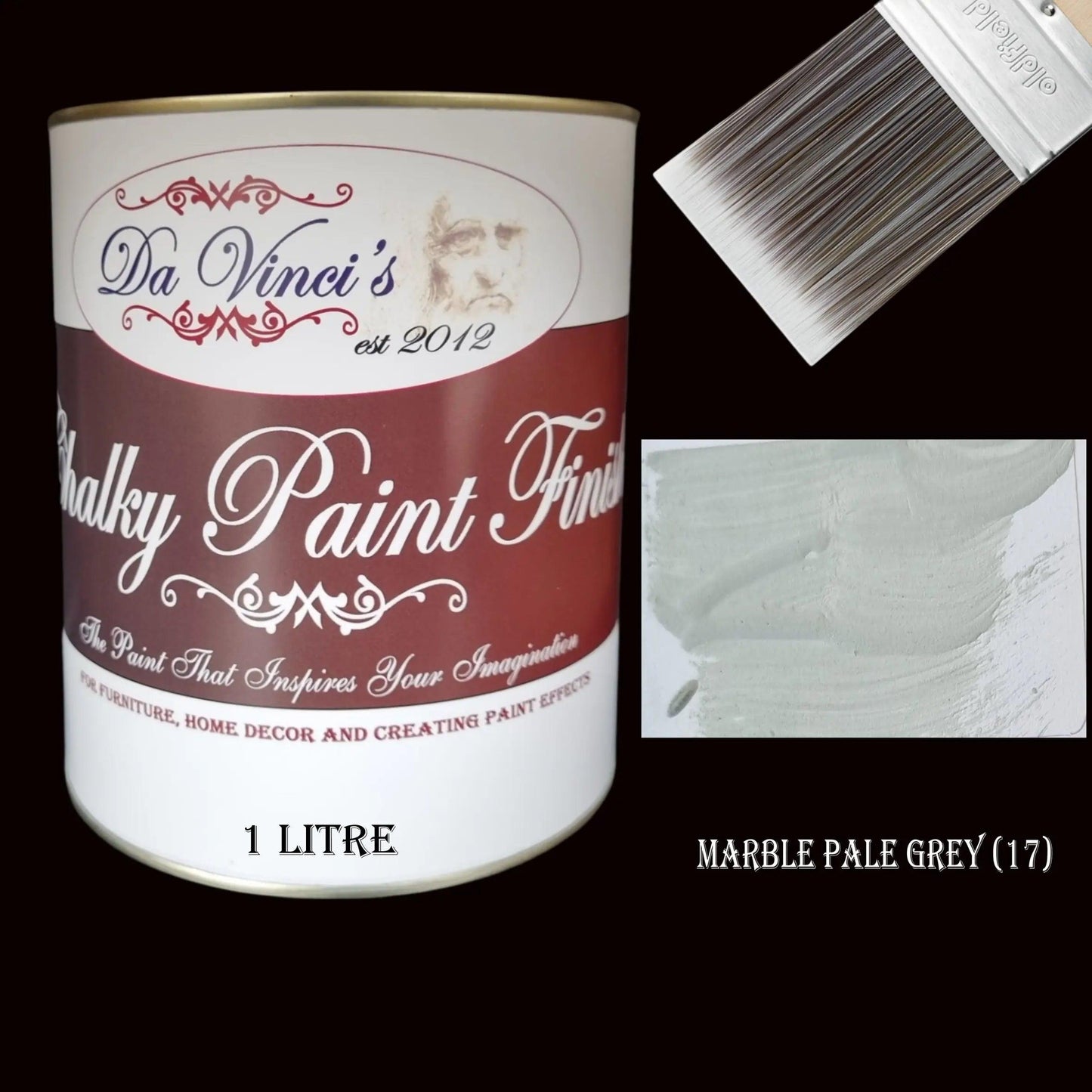 Da Vinci Creative Chalky Paint Finish- 1Ltr  Colour Selector-Vintique Concepts