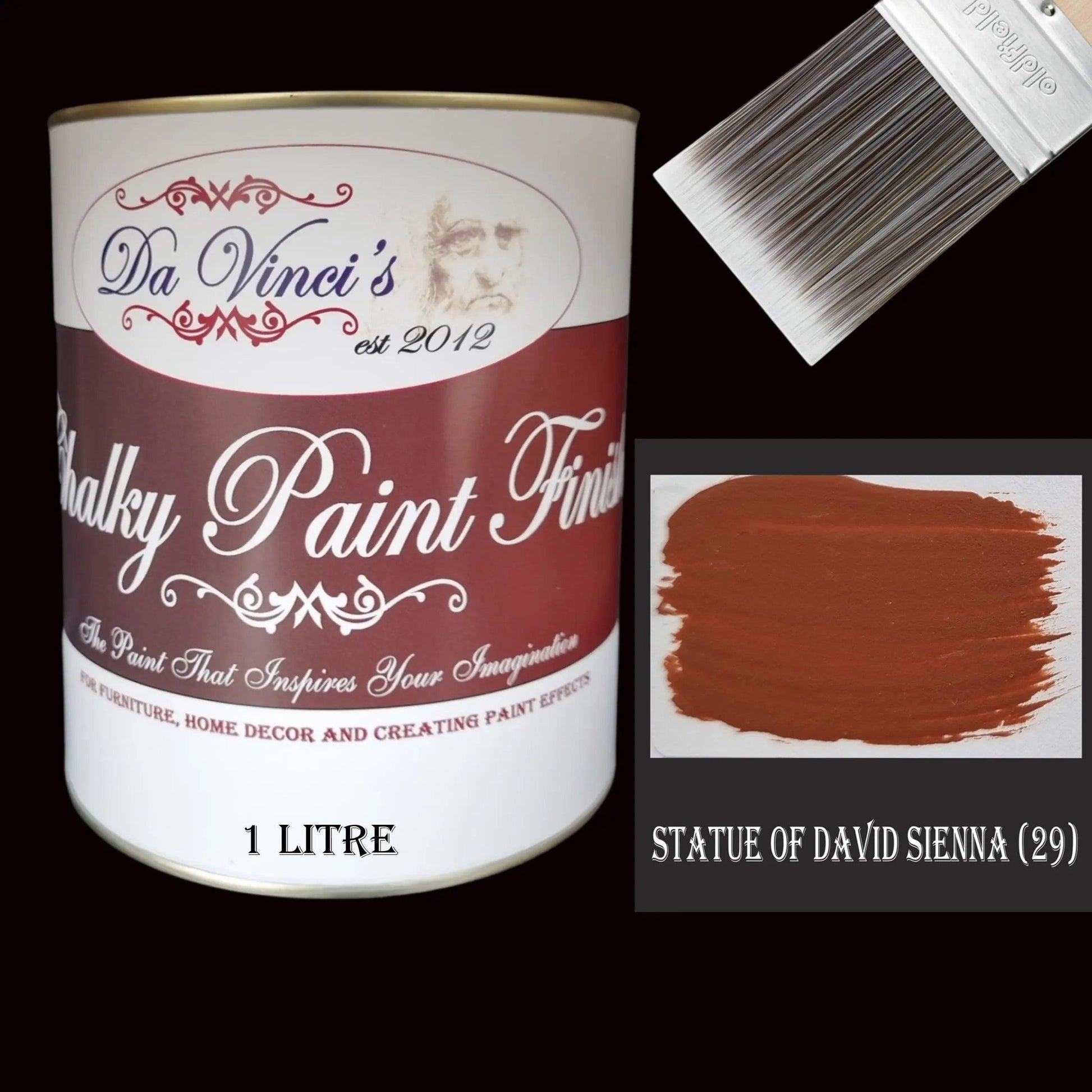 Da Vinci Creative Chalky Paint Finish- 1Ltr  Colour Selector-Vintique Concepts