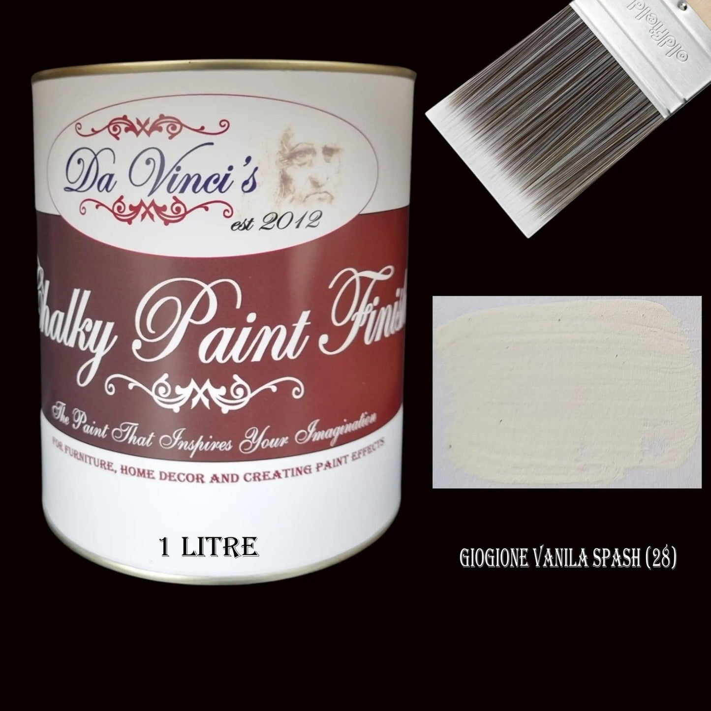 Da Vinci Creative Chalky Paint Finish- 1Ltr  Colour Selector-Vintique Concepts