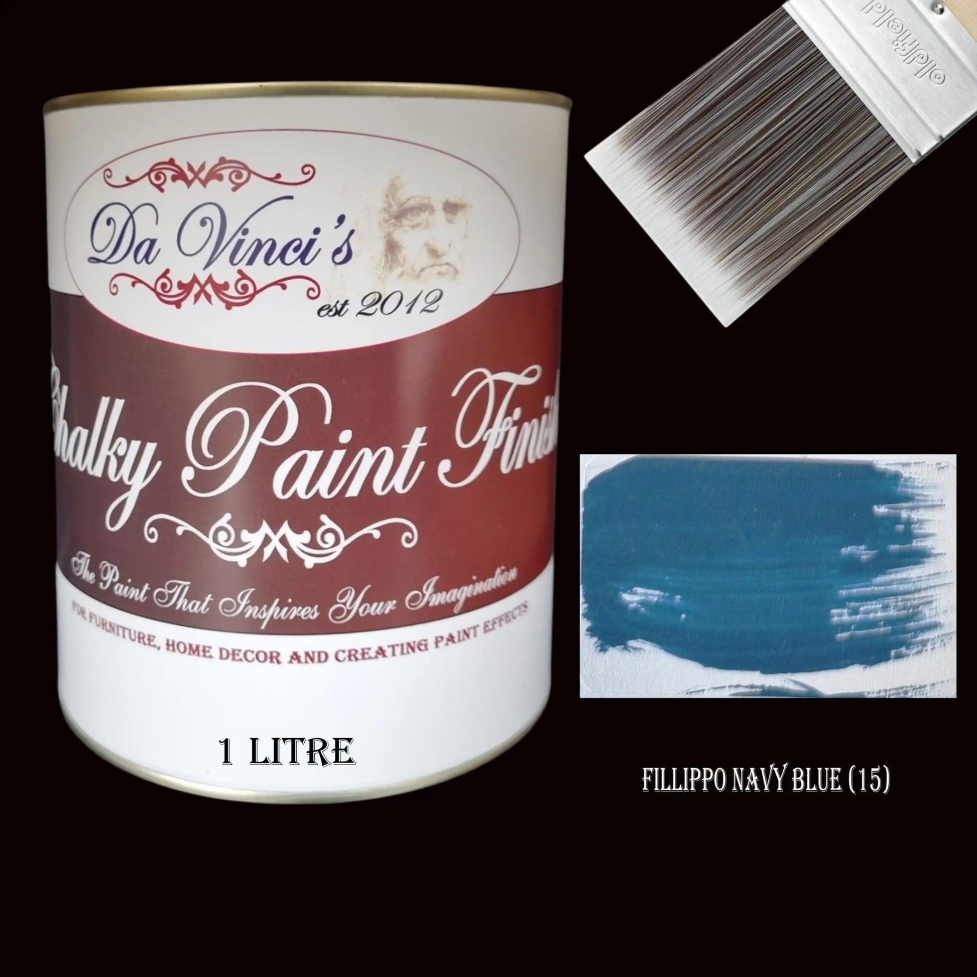 Da Vinci Creative Chalky Paint Finish- 1Ltr  Colour Selector-Vintique Concepts