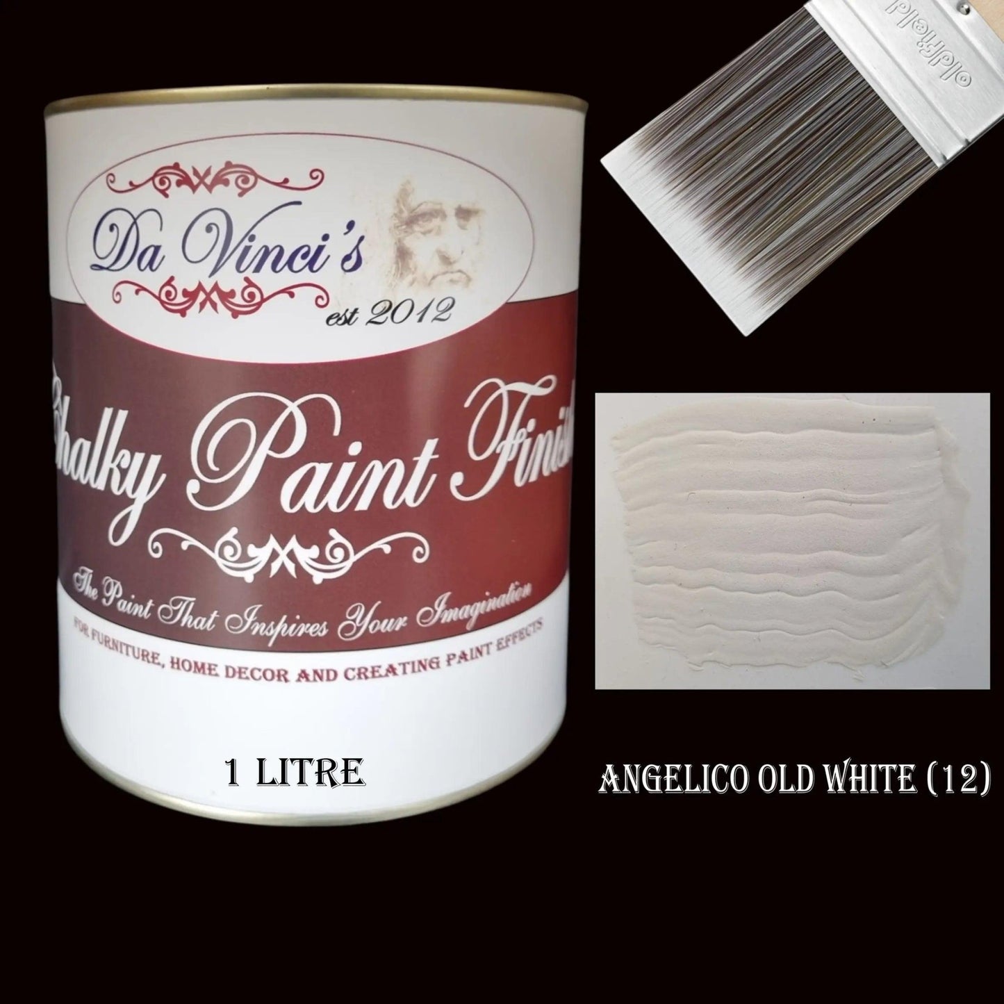 Da Vinci Creative Chalky Paint Finish- 1Ltr  Colour Selector-Vintique Concepts