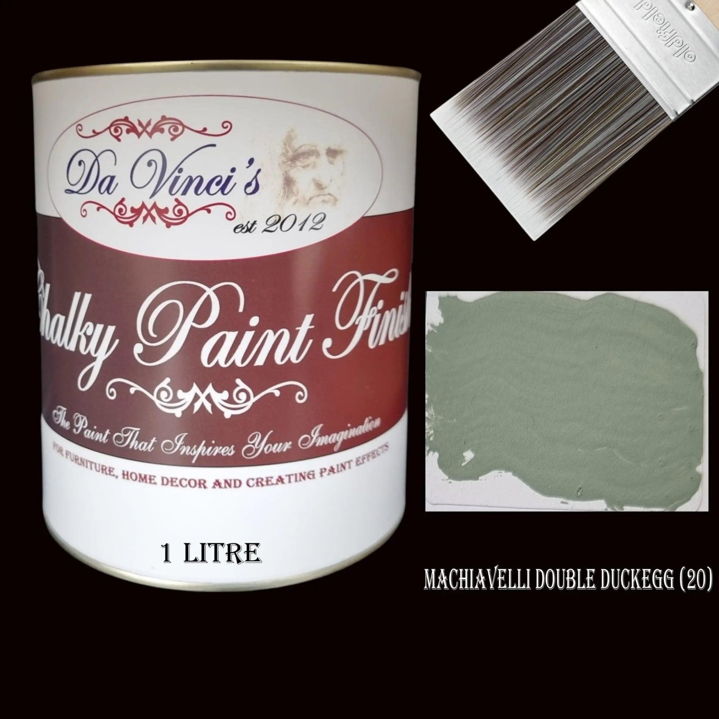 Da Vinci Creative Chalky Paint Finish- 1Ltr  Colour Selector-Vintique Concepts