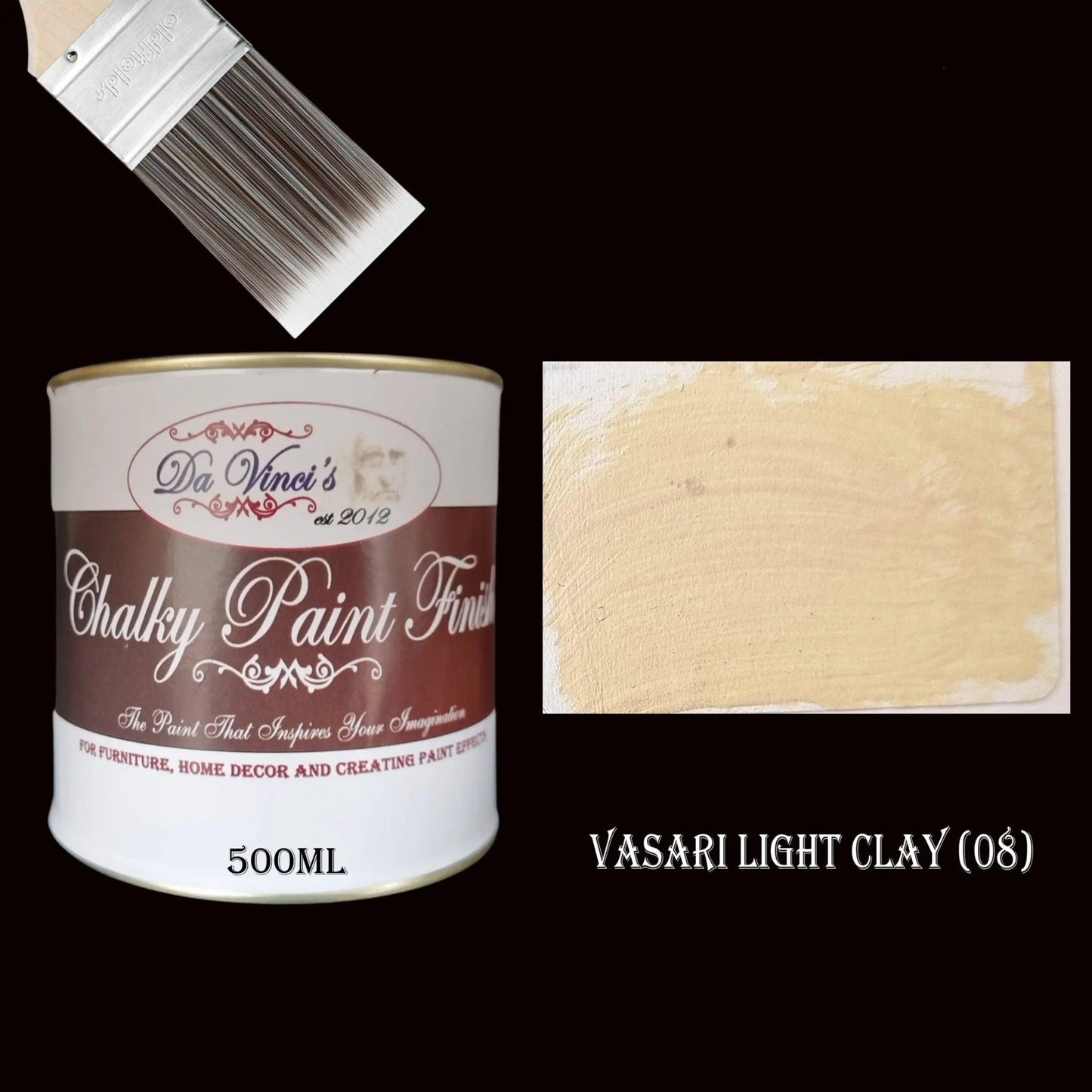 Da Vinci Creative Chalky Paint Finish- 500ml-  Colour Selector-Vintique Concepts