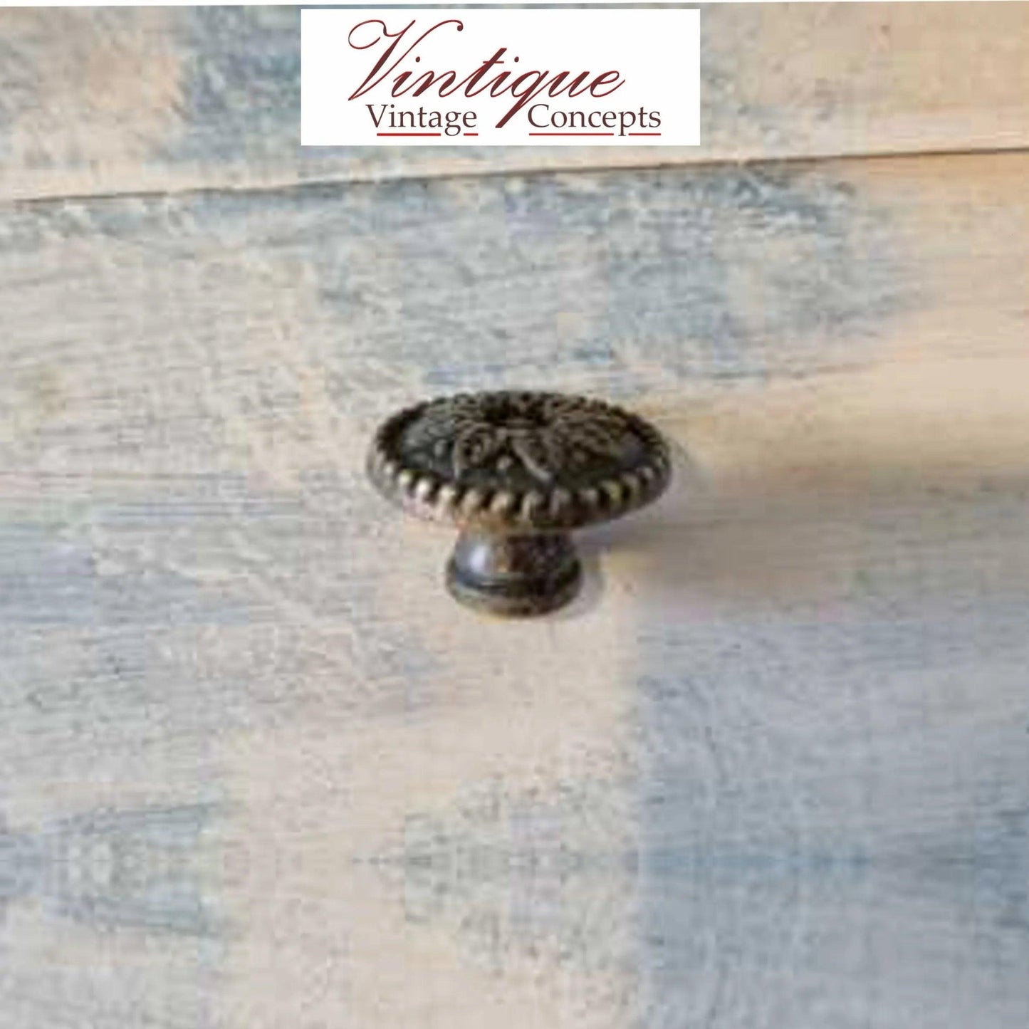 Daisy Bronze Furniture Knob Rose 26mm diameter-Vintique Concepts