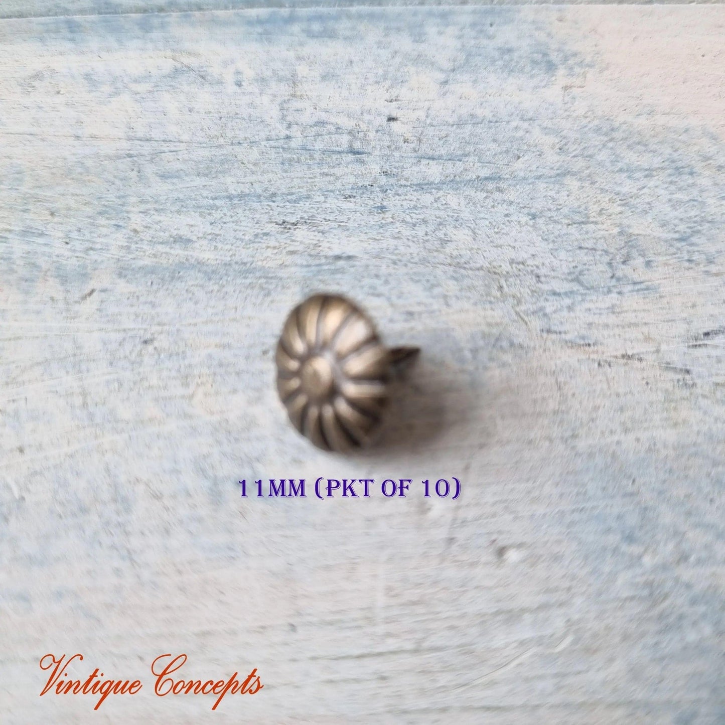 Daisy Push Pins Atq Bronze or Upholstery Pins (3 sizes)-Vintique Concepts