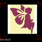 FAIRY Childrens Furniture Paint Stencil 170mm x 130mm-Vintique Concepts