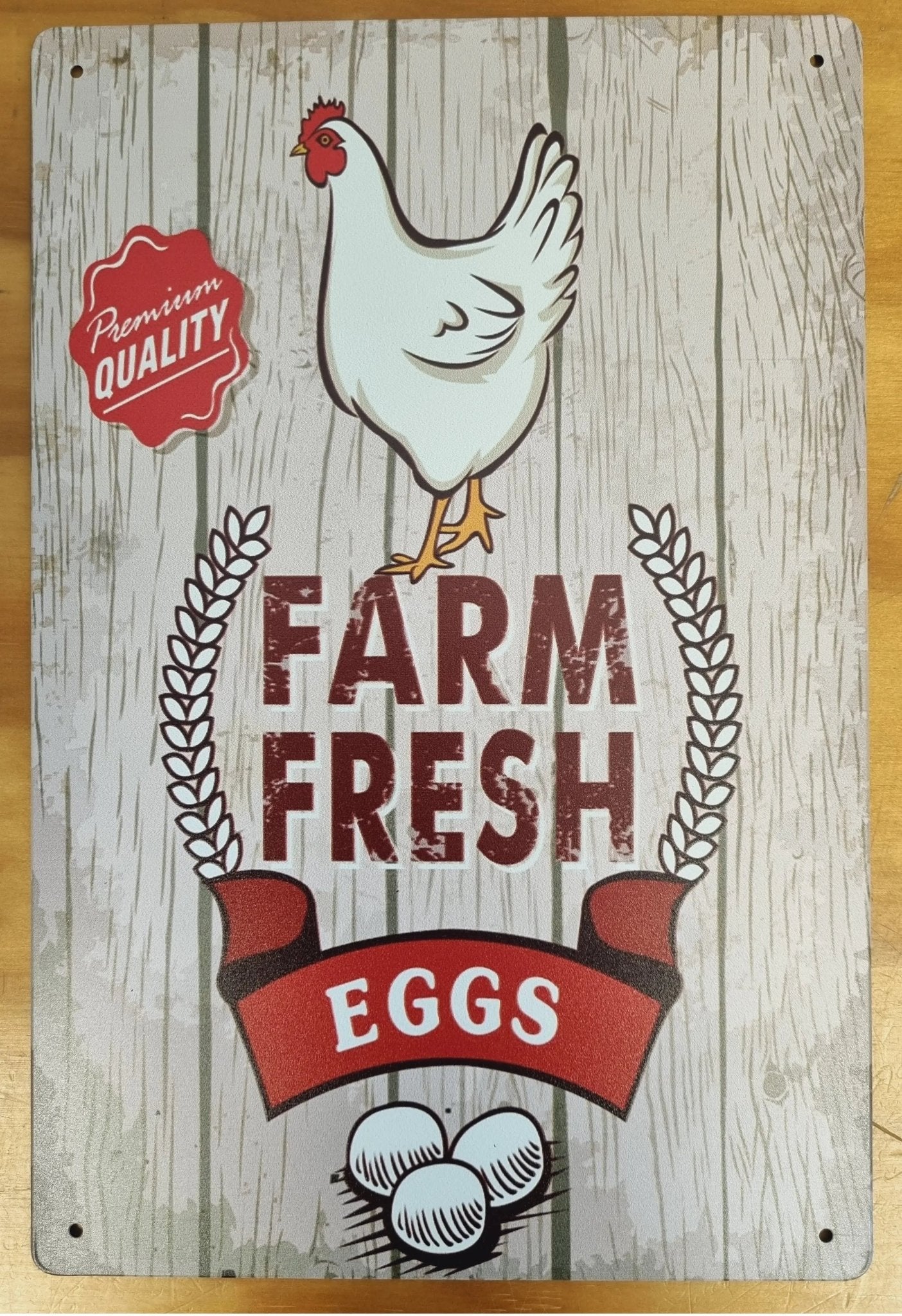 FARM FRESH EGGS....Tin Sign-Premium quality 30cm x 20cm *-Vintique Concepts