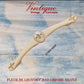 Fleur de Lis Ivory with Chrome silver Drawer handle 180mm long - Vintique Concepts