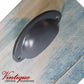 Half Moon Drawer Pull  Handle Batleship Grey 86mm-Custom Colours-Vintique Concepts