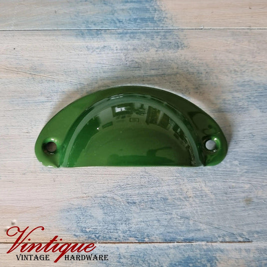 Half Moon Drawer Pull  Handle Leafy Green 86mm-Custom Colours-Vintique Concepts