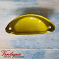 Half Moon Drawer Pull  Handle Lively Olive 86mm-Custom Colours-Vintique Concepts